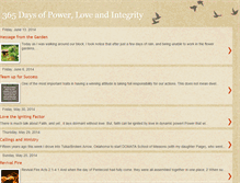 Tablet Screenshot of 365daysofpowerloveandintegrity.blogspot.com