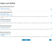 Tablet Screenshot of kulturochpolitik.blogspot.com
