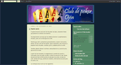 Desktop Screenshot of clubdepokerojen.blogspot.com