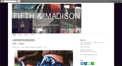 Desktop Screenshot of fifthandmadison.blogspot.com