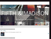 Tablet Screenshot of fifthandmadison.blogspot.com