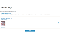 Tablet Screenshot of cartieryayz.blogspot.com