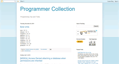 Desktop Screenshot of programmer-collection.blogspot.com