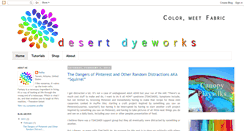Desktop Screenshot of desertdyeworks.blogspot.com