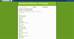 Desktop Screenshot of improvesex-products.blogspot.com