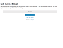 Tablet Screenshot of last-minute-travel.blogspot.com