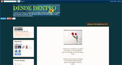 Desktop Screenshot of desde-dentro.blogspot.com