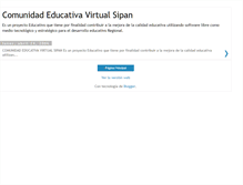 Tablet Screenshot of comunidadeducativavirtualsipan.blogspot.com