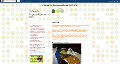 Desktop Screenshot of clubesdeemprendedoras.blogspot.com