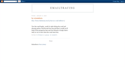 Desktop Screenshot of emailtracings.blogspot.com