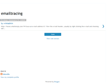 Tablet Screenshot of emailtracings.blogspot.com