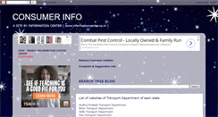 Desktop Screenshot of consumerinfo1.blogspot.com