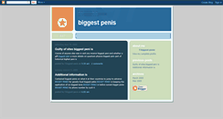 Desktop Screenshot of f-biggest-penis.blogspot.com