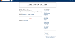 Desktop Screenshot of alexandergracey.blogspot.com