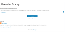 Tablet Screenshot of alexandergracey.blogspot.com