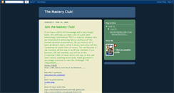 Desktop Screenshot of c4masteryclub.blogspot.com