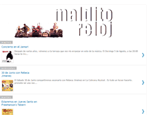 Tablet Screenshot of malditoreloj.blogspot.com