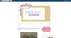 Desktop Screenshot of iamahappystamper.blogspot.com