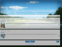 Tablet Screenshot of justmycurrentperspective.blogspot.com