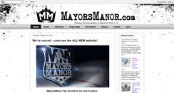 Desktop Screenshot of mayorsmanor.blogspot.com