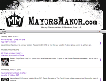 Tablet Screenshot of mayorsmanor.blogspot.com