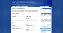 Desktop Screenshot of clearcatholic.blogspot.com