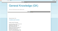 Desktop Screenshot of general-knowledge-gk.blogspot.com