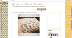 Desktop Screenshot of livingintimelywriting.blogspot.com