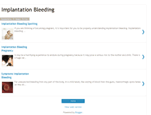 Tablet Screenshot of implantationbleeding1.blogspot.com