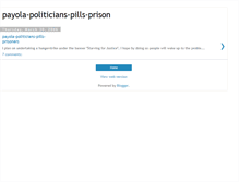 Tablet Screenshot of payola-politicians-pills-prisoners.blogspot.com