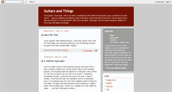 Desktop Screenshot of guitarsandthings.blogspot.com