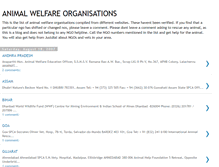 Tablet Screenshot of animalwelfareorganisations.blogspot.com