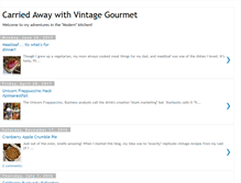 Tablet Screenshot of carriedawaywithvintagegourmet.blogspot.com