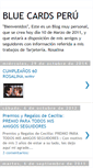 Mobile Screenshot of bluecardsperu.blogspot.com