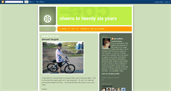 Desktop Screenshot of cheersto26years.blogspot.com