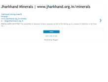 Tablet Screenshot of jharkhandminerals.blogspot.com