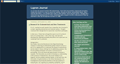 Desktop Screenshot of lupronjournal.blogspot.com