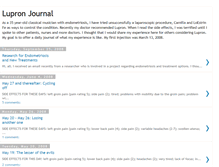 Tablet Screenshot of lupronjournal.blogspot.com