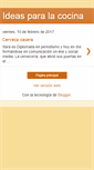Mobile Screenshot of ideasparalacocina.blogspot.com