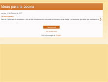 Tablet Screenshot of ideasparalacocina.blogspot.com