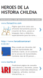 Mobile Screenshot of heroesdelahistoriachilena.blogspot.com
