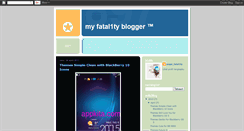 Desktop Screenshot of myfatal1ty.blogspot.com