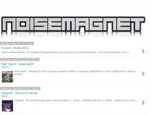 Tablet Screenshot of noisemagnet.blogspot.com