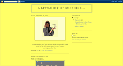 Desktop Screenshot of littlebitofsunshine-lala.blogspot.com
