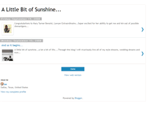 Tablet Screenshot of littlebitofsunshine-lala.blogspot.com