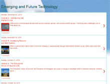 Tablet Screenshot of emergingandfuturetechnology.blogspot.com
