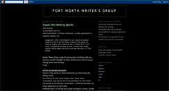 Desktop Screenshot of fortworthwriters.blogspot.com