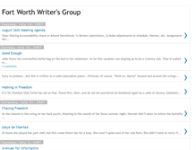 Tablet Screenshot of fortworthwriters.blogspot.com