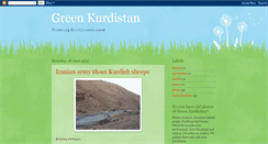 Desktop Screenshot of greenkurdistan.blogspot.com