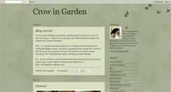 Desktop Screenshot of crow-in-garden.blogspot.com
